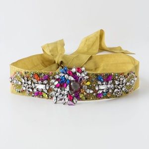 Anthropologie Embellished Sash Belt